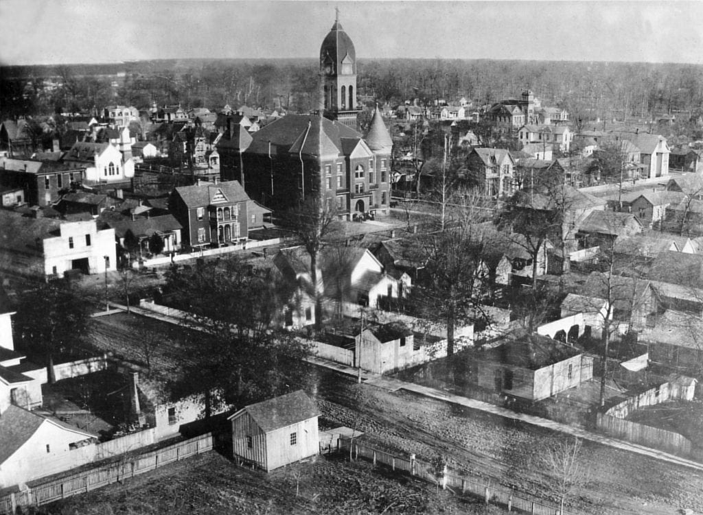 1900's City of Newport Aerial View Jackson County Historical Society