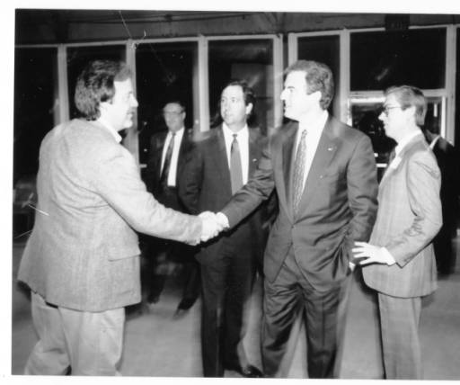 1990’s – Governor Jim Guy Tucker at Rick’s Armory with Terry Scoggins and Jim Gowen, Sr.
