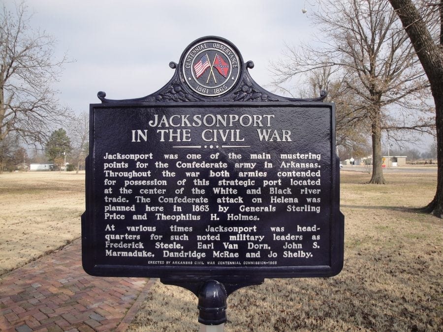 1965 – Jacksonport in the Civil War Historical Marker