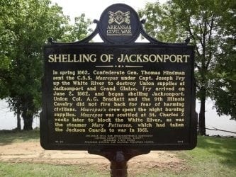 1965 – Shelling of Jacksonport Historical Marker
